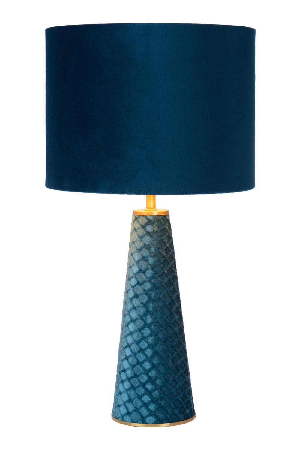 Lampe de table métal turquoise 25 cm