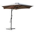 Parasol déporté avec ouverture innovante Ø 3 m gris