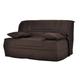 Banquette BZ avec matelas Bultex brun 140 x 190 cm