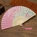 AZZAKVG Halloween Party Supplies Wall Decor Decoration Folding Fan Chinese Hand Fans For Women Foldable Silk Hollowed Fringe Paper Wedding Dancing Home
