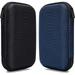 2pcs EVA Hard Carrying Case for Portable External Hard Drive Power Bank Charger USB Cable Battery Case Black