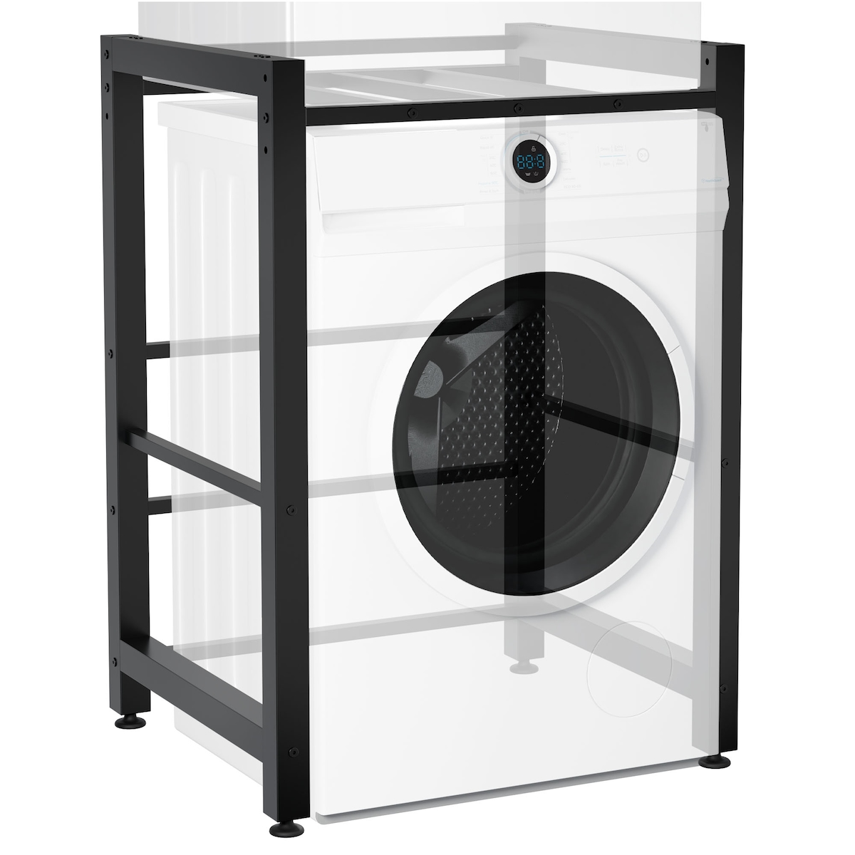 CLP Waschmaschinenregal Medina schwarz Image