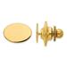 14K Yellow Gold Mens Oval High Polished Tie Tac