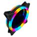 Clearance TOFOTL 120mm Fan Silent Dual Aperture Fan Desktop PC Case Cooler Fan Silent Gale-Fan LED RGB Light