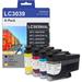 LC3039 Super High Yield Ink Cartridge(4-Pack 1BK/1C/1M/1Y) - LC3039XXL Ink Cartridges Replacement for Brother LC3039 Ink MFC-J5845DW J5945DW J6545DW J6945DW Printer