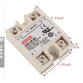 DEWIN Solid State Relay - 40A Solid State Relay Solid State Relays Single Phase DC-AC Solid State Relay SSR-40DA 40A Input 3-32V DC Output 24-380V AC
