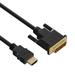 DVI to HDMI Cable HDMI Male to DVI-D Male Bi-Directional Adapter Cable HDMI to DVI-D 24+1 High Speed Cable Support 1080P HD for Raspberry Pi Roku Xbox One PS5 Blue-ray 2m