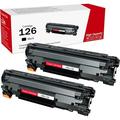 High-Yield 126 Black Toner Cartridge (2-Pack) - CRG126 Toner Replacement for Canon 126 Toner for ImageClass LBP6200d LBP6230dw LBP6230dn LBP6200 LBP6230 Printer 3483B001