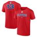 Men's Fanatics Branded Paul George Red LA Clippers Behind The Back Name & Number T-Shirt
