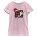 Girl's Youth Mad Engine Pink MTV Plaid Logo Graphic T-Shirt