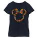 Girl's Youth Mad Engine Minnie Mouse Navy Mickey & Friends Fall Leaves Graphic T-Shirt