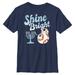 Youth Mad Engine BB-8 Navy Star Wars Shine Bright Menorah Graphic T-Shirt