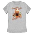 Women's Mad Engine Minnie Mouse Heather Gray Mickey & Friends Pumpkin Spice Graphic T-Shirt