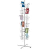 Rotating Greeting Card Rack - 48 Pocket - Overall Dimension: 65â€�H x 16â€�D - 48 Pockets Total (Each 5â€�W x 7â€�H x 1 5/8â€�D) - Perfect for Thrift Retail Grocery and Convenience Stores