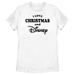 Women's Mad Engine White Disney Merchandise I Love Christmas Graphic T-Shirt