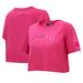 Women's Pro Standard New York Rangers Triple Pink Cropped Boxy T-Shirt