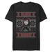 Men's Mad Engine Black Widow Marvel Comics Ugly Sweater Graphic T-Shirt