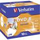 Verbatim 43521 Blank DVD-R 4.7 GB 10 pc(s) Jewel case Printable