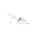 Marc Fisher LTD Heels: Slip-on Stilleto Cocktail Party White Shoes - Women's Size 9 - Open Toe