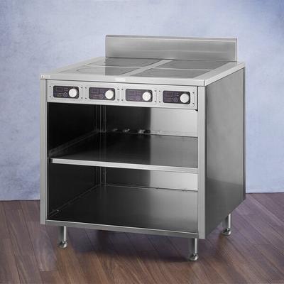 Spring USA BOH-2600 BOH Series 36" Slide-In Induction Cooking Cabinet with 4 Ranges - 208-240V; 10.4 kW