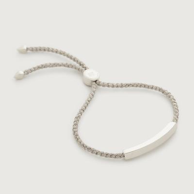 Linear Friendship Bracelet, Sterling Silver