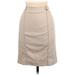 White House Black Market Casual Skirt: Tan Solid Bottoms - Women's Size 6