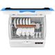 Dishwasher for 6 Sets of Cutlery, 4 Programs,Drying, 3L Water Requirement, Low Noise, Simple Operation, Dish Rack Storage Fully Integrated Dishwasher