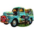 The Blue Truck 1000 pc Special Shaped Jigsaw Puzzle by SUNSOUT INC