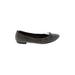 Attilio Giusti Leombruni Flats: Ballet Chunky Heel Casual Gray Shoes - Women's Size 36.5 - Round Toe