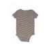 Carter's Short Sleeve Onesie: Brown Print Bottoms - Size 24 Month