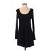 Dolan Casual Dress - Mini: Black Marled Dresses - Women's Size Small