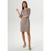 Jerseykleid ANISTON SELECTED, Damen, Gr. 42, N-Gr, bunt (apfelgrün, sanftes weiß, himbeer), Jersey, Sweatware, Obermaterial: 66% Polyester, 31% Viskose, 3% Elasthan, Jacquardmuster, gemustert, elegant, figurumspielend kniefrei, Rundhals, 3/4-Ärmel,...
