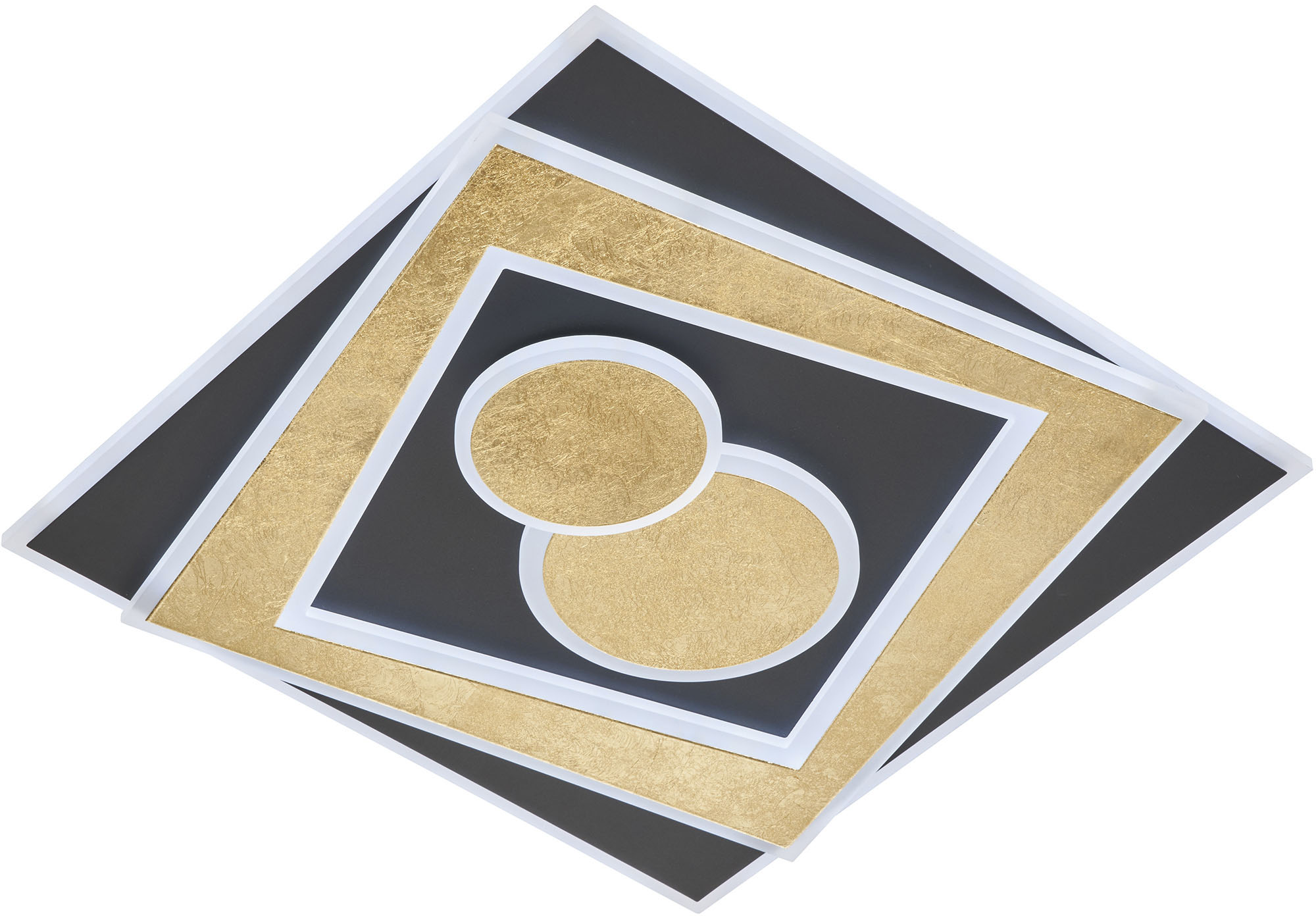 FISCHER & HONSEL Deckenleuchte "Ratio", beige (sandschwarz), 1, 1 Stk., Leuchten, langlebige LED, dimmbar Image