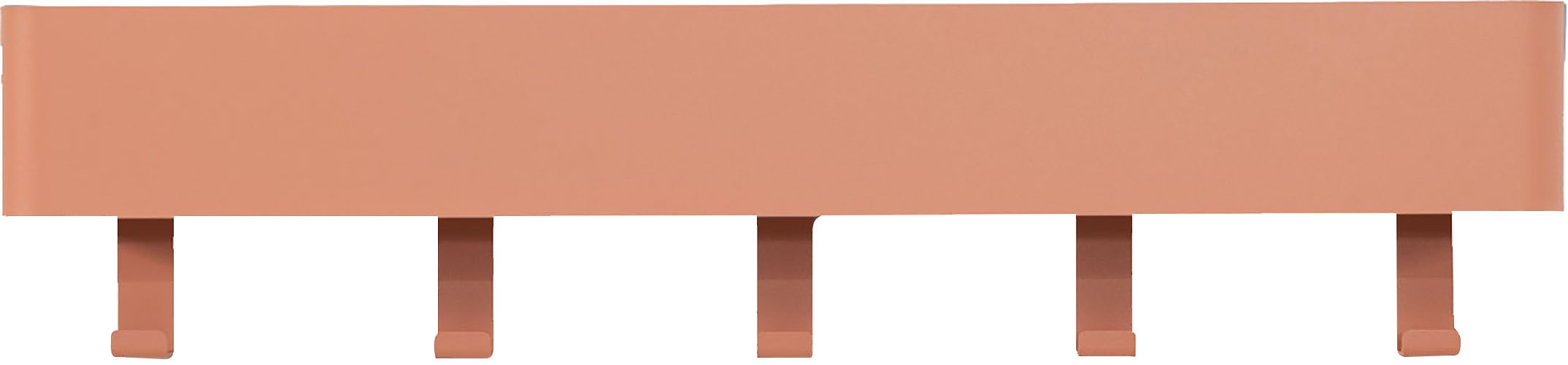 Garderobenhaken SPINDER DESIGN, rosa, B:52cm H:12cm T:7,5cm, Metall, Garderobenhalter, Garderobenhaken, Metall, Breite 52 cm