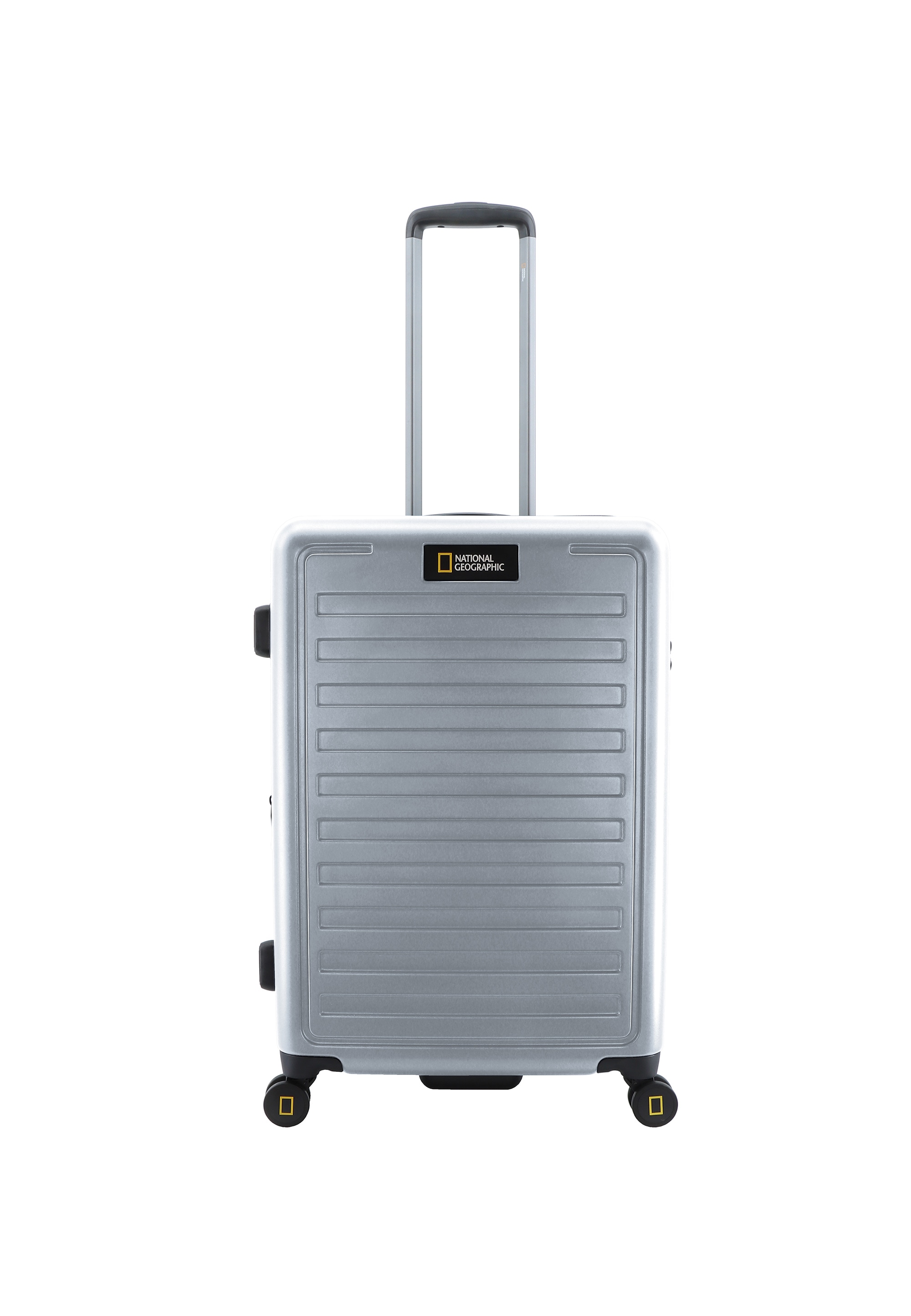 Koffer NATIONAL GEOGRAPHIC "CRUISE", Gr. B/H/T: 45 x 67 x 24, silber (silberfarben), Polyester, Koffer, Aus robustem Polycarbonat Image