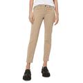 5-Pocket-Hose MARC O'POLO "aus Lyocell-Baumwolle-Mix", Damen, Gr. 30, Länge 34, norse sand, Obermaterial: 64% Lyocell, 32% Baumwolle, 4% Elasthan, unifarben, casual, slim fit lang, Hosen 5-Pocket-Jeans