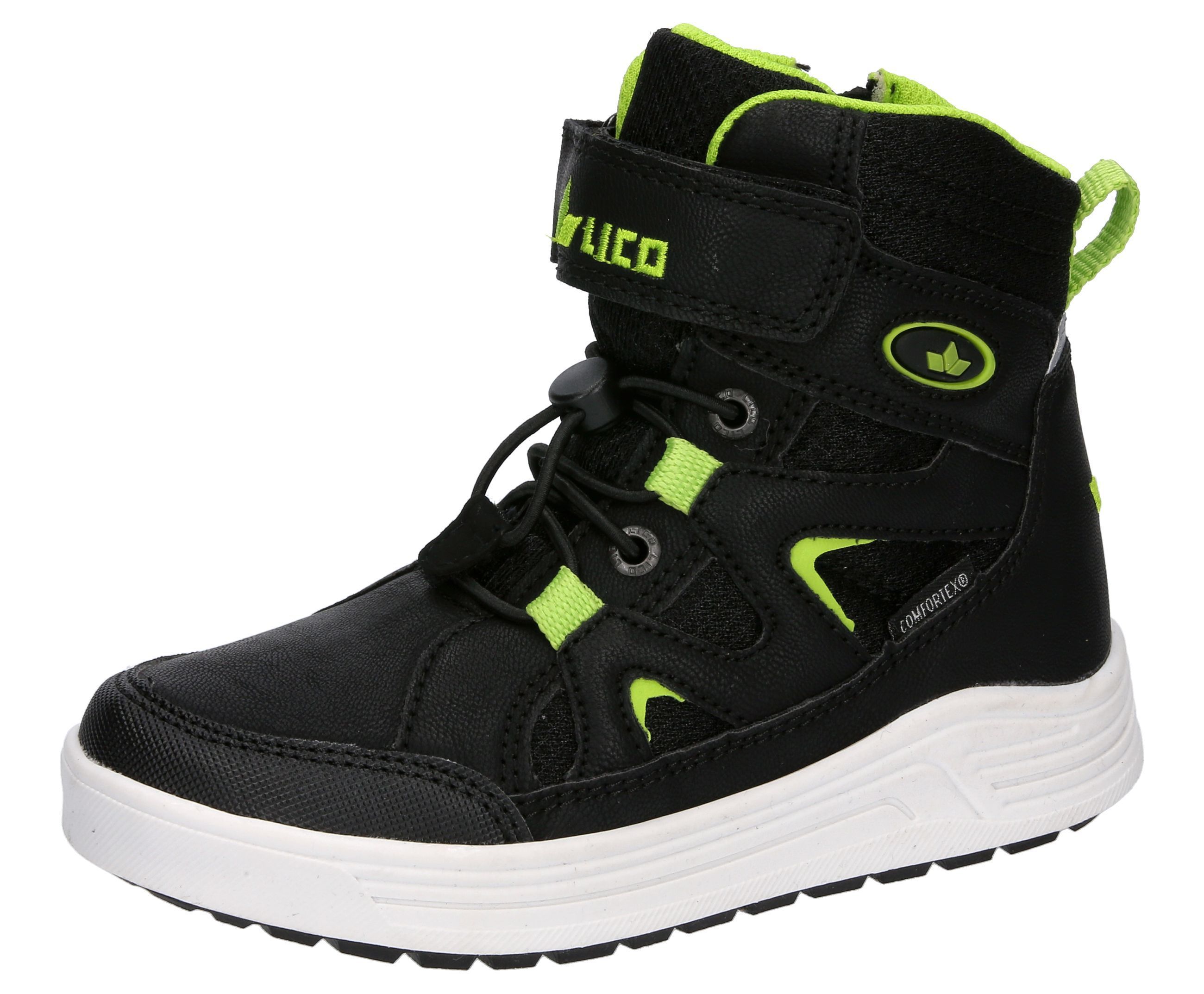 Winterboots LICO "Winterboot Camillo VS", Kinder, Gr. 34, schwarz, Synthetik, Schuhe Winterboots