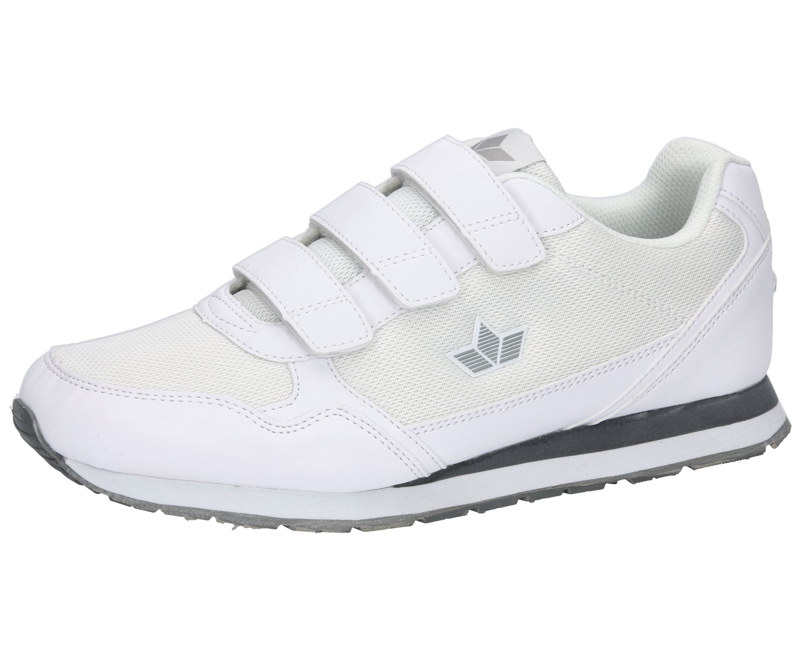 Laufschuh LICO "Joggingschuh Simon V", Herren, Gr. 43, weiß, Synthetik, Schuhe Laufschuh