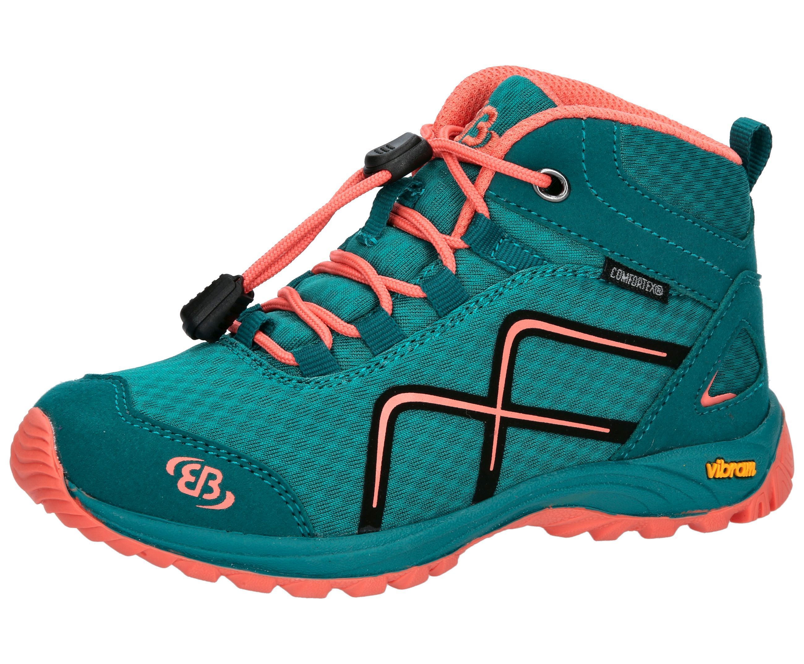 Outdoorschuh BRÜTTING "Outdoorstiefel Guide High", Kinder, Gr. 37, grün, Synthetik, Schuhe Outdoorschuh