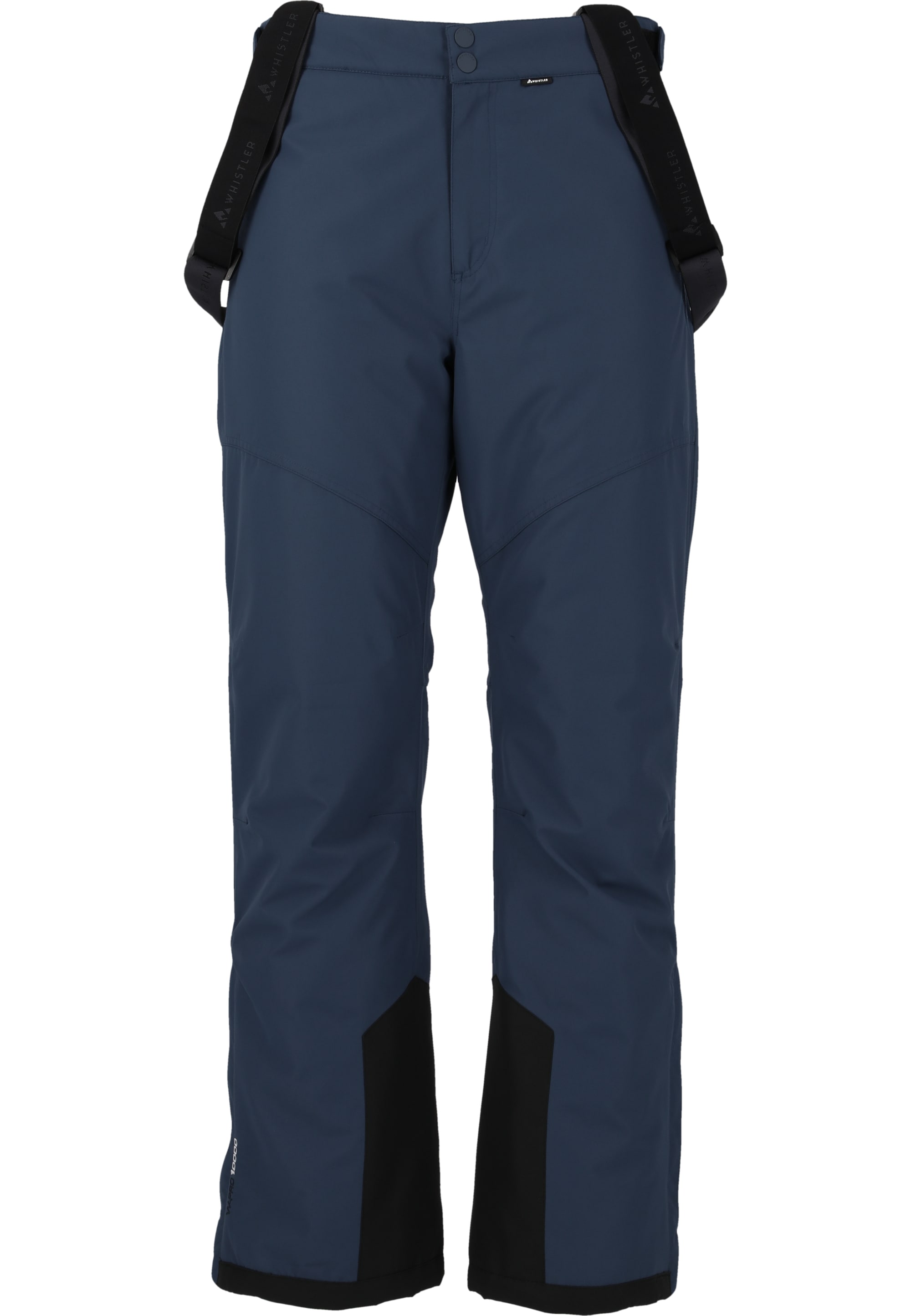 Skihose WHISTLER "Drizzle", Kinder, Gr. 152, EURO-Größen, blau (dunkelblau), 100% Polyester, mehrfarbig, lang, Hosen, mit Hosenträgern und wasserfester Eigenschaft Image
