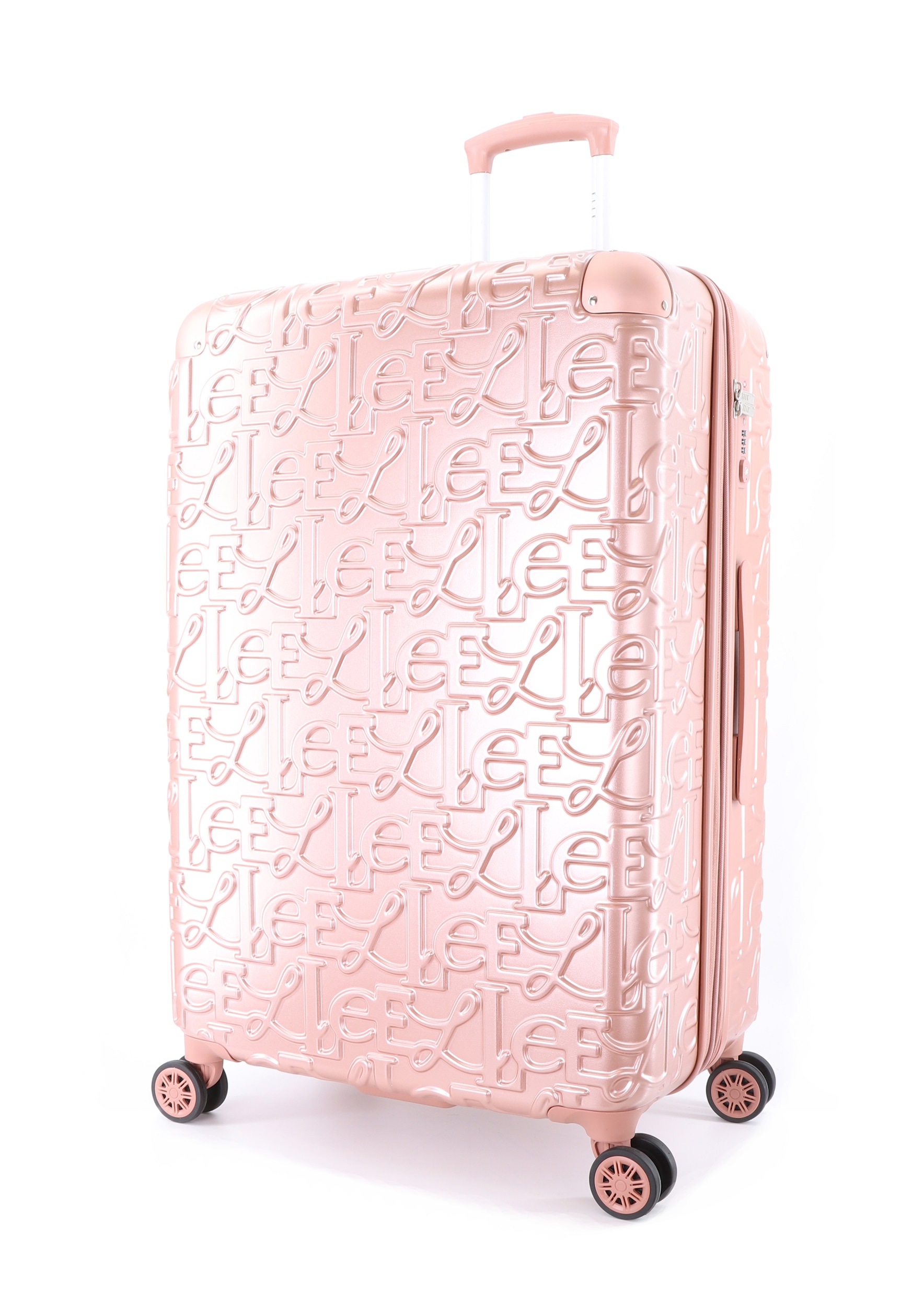 Koffer ELLE "Alors", Gr. B/H/T: 48 x 70 x 30,5, pink, Polyester, Koffer, ABS Image