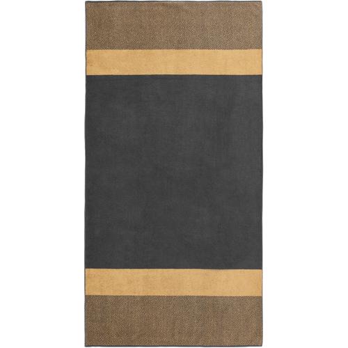 „Saunatuch DYCKHOFF „“Two-Tone Stripe““ Handtücher (Packung) Gr. B/L: 100 cm x 200 cm (1 St.), goldfarben (gold) Saunatücher“