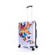 Koffer SAXOLINE "Schmetterling" Gr. B/H/T: 43.5 cm x 66.5 cm x 25 cm, bunt (weiß, mehrfarbig) Koffer Trolleys