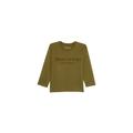 Langarmshirt MARC O'POLO "aus softem Bio-Baumwoll-Jersey" Gr. 116/122, grün Jungen Shirts Langarm