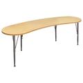 TotMate Tot Mate Adjustable Height Novelty 6-Student Activity Table Wood/Metal in Brown | 72 W x 26 D in | Wayfair TM9372R.0577
