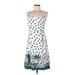 Karin Stevens Casual Dress - Midi: White Stars Dresses - Women's Size 8