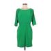 Jessica Simpson Casual Dress - Mini: Green Print Dresses - Women's Size Medium