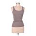 Fossil Active Tank Top: Brown Activewear - Women's Size Medium