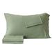 Grovelane Elena Super Soft Heather Jersey Knit Sheet Set Jersey Knit in Green | Twin + 1 Pillow Case | Wayfair F363292EAF8043138DA912C1B0885867