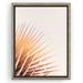 Bay Isle Home™ Pastel Palm Framed On Canvas Print Canvas, Glass in Yellow | 16 H x 24 W x 0.75 D in | Wayfair 31FB75B34DD54653B5F19D12661497CF